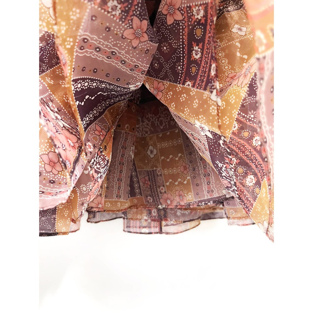 SELKIE The Patchouli Puff Dress in Brown Size S NWOT - Picture 11 of 16